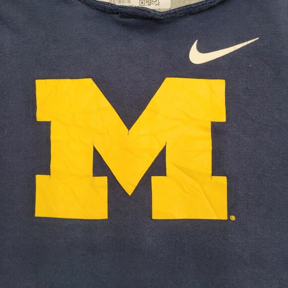NIKE Michigan Wolverines Sweatshirt Medium 21x24 Blue - Picture 11 of 14